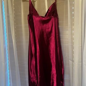 Spaghetti strap dress, luscious pick color